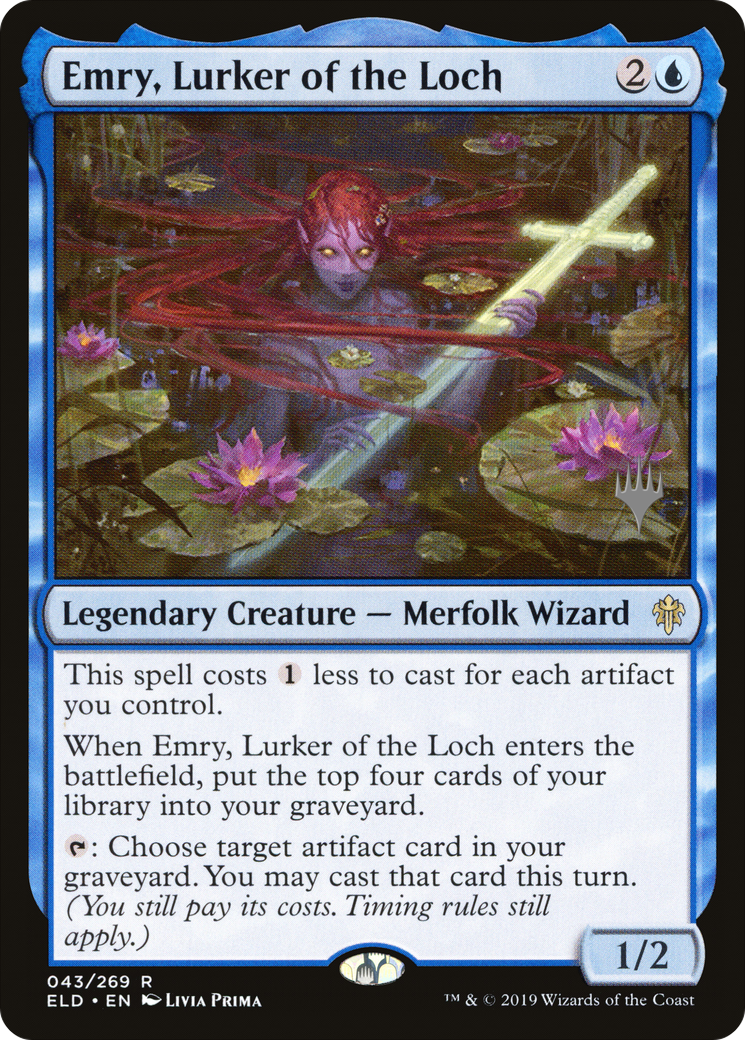 Emry, Lurker of the Loch (PPELD-043) [Throne of Eldraine Promos] Foil MTG Single Wizards of the Coast