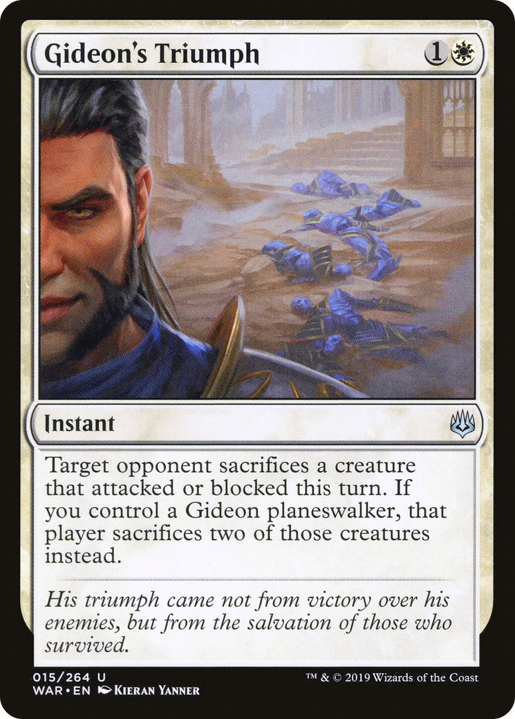 Gideon's Triumph (WAR-015) [War of the Spark] MTG Single Wizards of the Coast