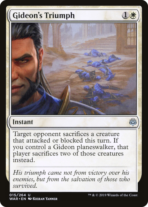 Gideon's Triumph (WAR-015) [War of the Spark] MTG Single Wizards of the Coast