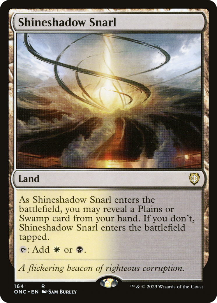 Shineshadow Snarl (ONC-164) [Phyrexia: All Will Be One Commander] MTG Single Wizards of the Coast