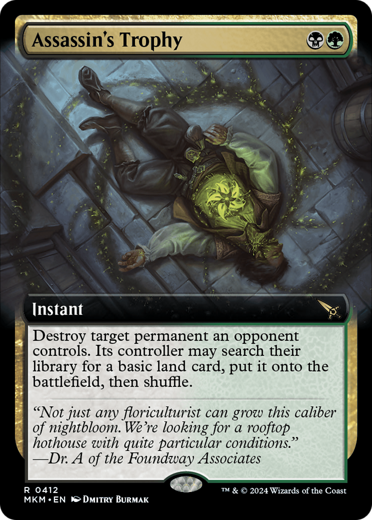 Assassin's Trophy (MKM-412) [Murders at Karlov Manor] (Extended Art) MTG Single Wizards of the Coast