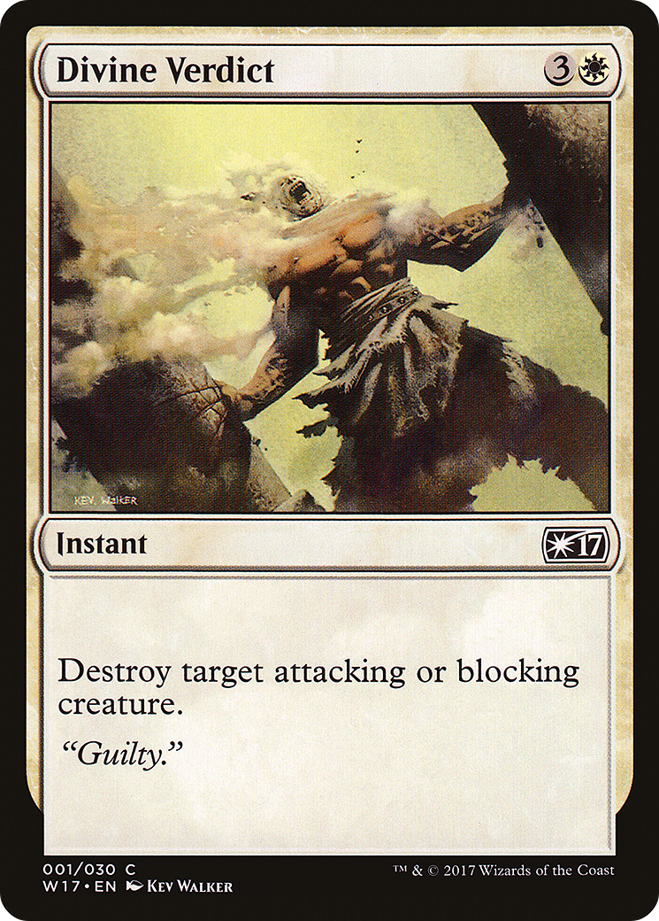 Divine Verdict (W17-001) [Misc] Welcome Deck 2017 MTG Single Wizards of the Coast