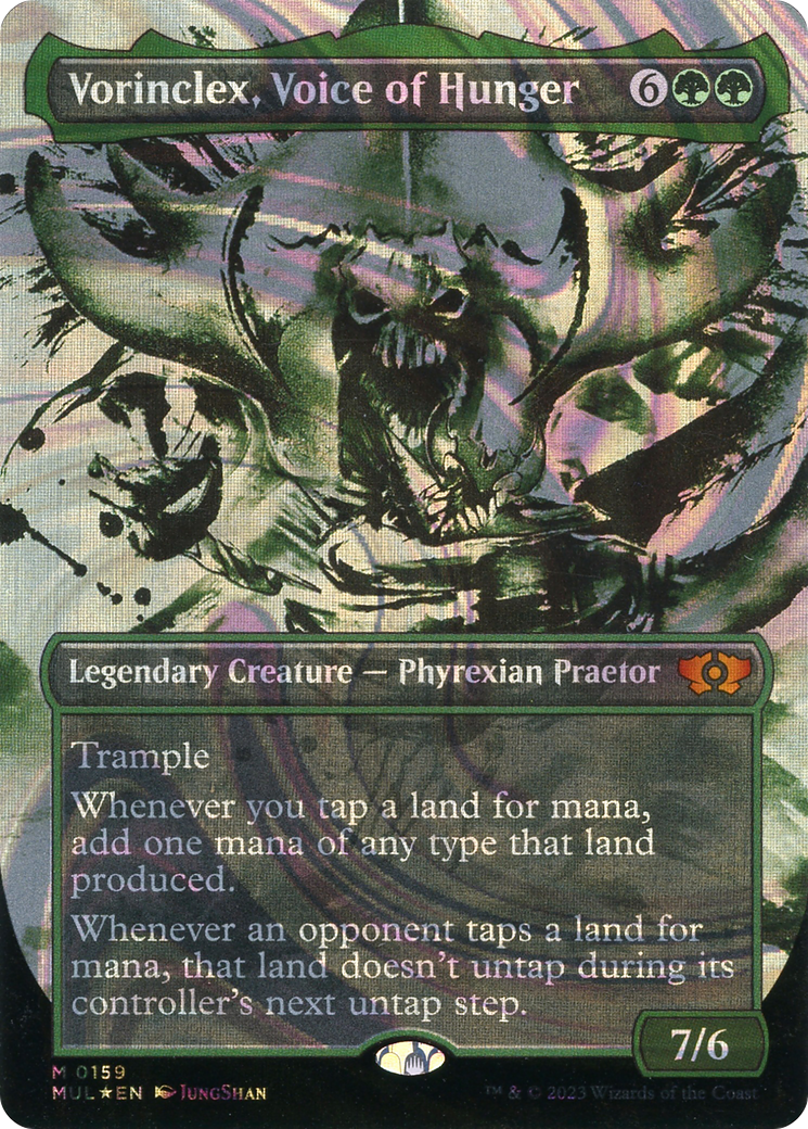 Vorinclex, Voice of Hunger (MUL-159) [Multiverse Legends] (Showcase) (Borderless) Foil MTG Single Wizards of the Coast
