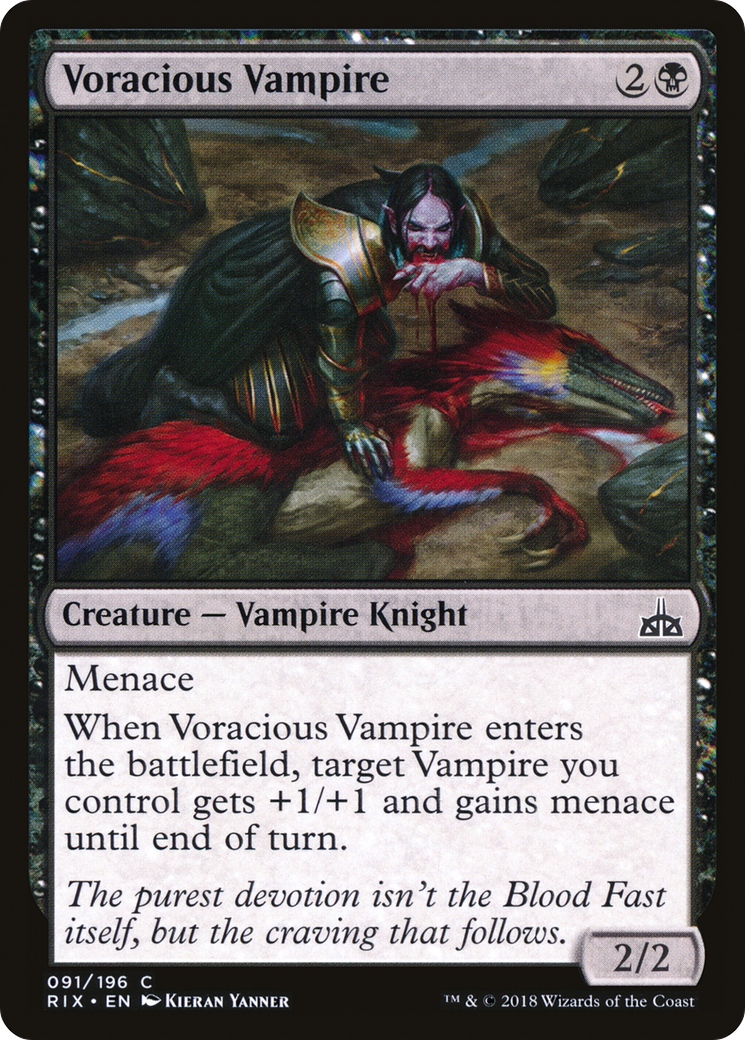 Voracious Vampire (RIX-091) [Rivals of Ixalan] MTG Single Wizards of the Coast