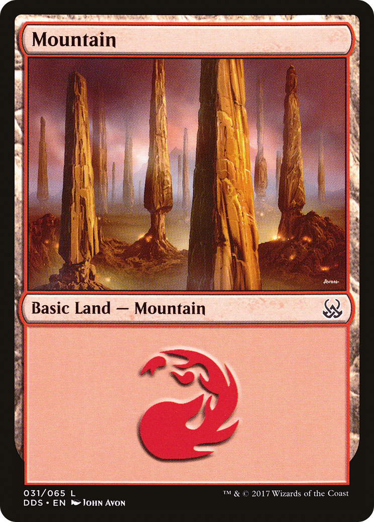 Mountain (031) (DDS-031) [Misc] Duel Decks: Mind vs. Might MTG Single Wizards of the Coast