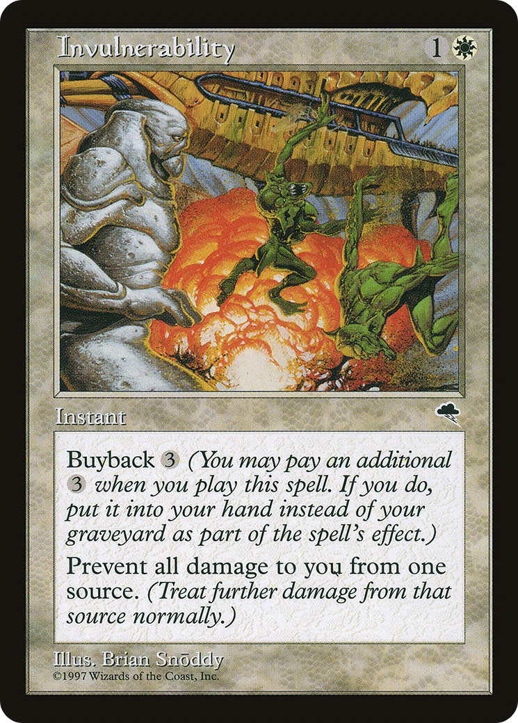 Invulnerability (TMP-025) [Tempest] MTG Single Wizards of the Coast