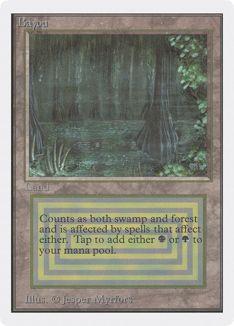 Bayou (2ED-) [Oldschool] Unlimited Edition MTG Single Wizards of the Coast