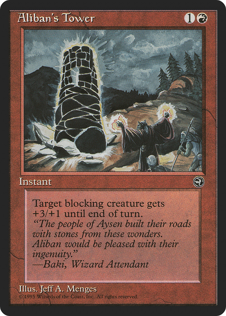 Aliban's Tower [Version 2] (HML-077) [Homelands] MTG Single Wizards of the Coast