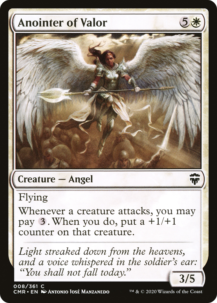 Anointer of Valor (CMR-008) [Commander Legends] MTG Single Wizards of the Coast