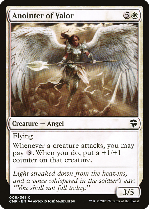 Anointer of Valor (CMR-008) [Commander Legends] MTG Single Wizards of the Coast