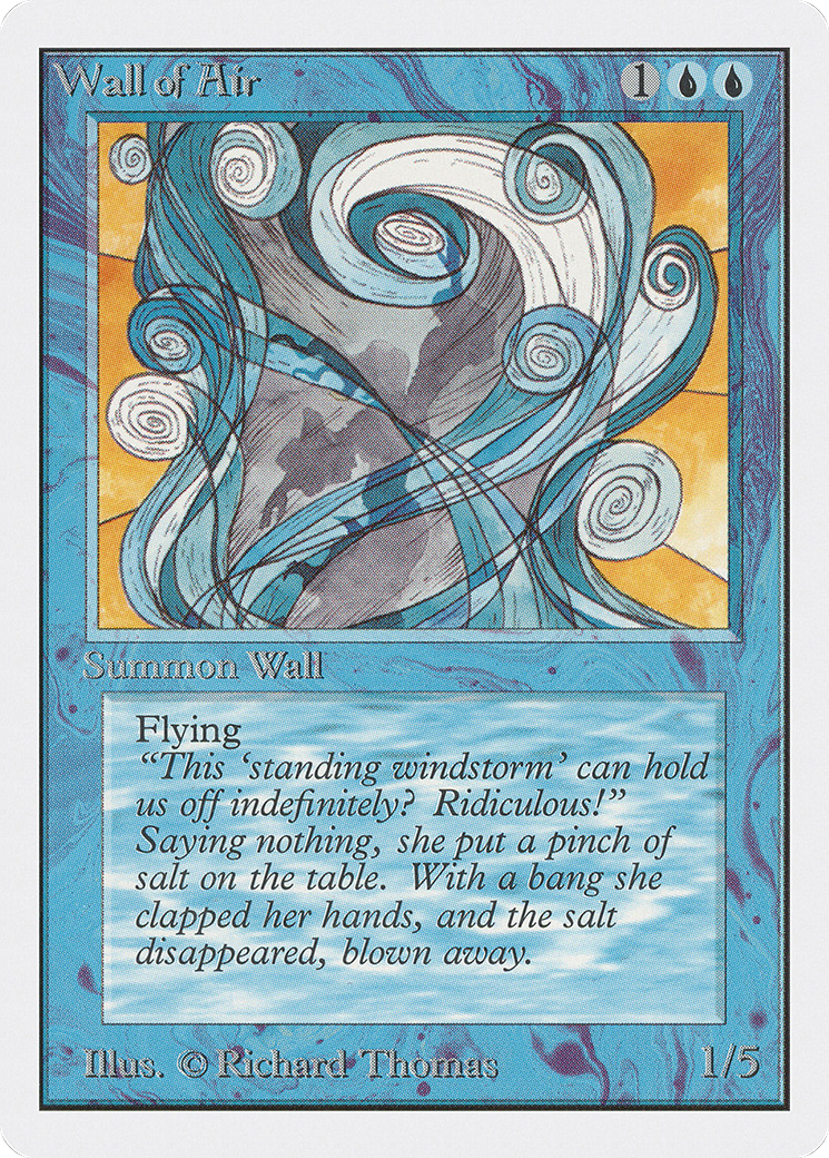 Wall of Air (2ED-090) [Oldschool] Unlimited Edition MTG Single Wizards of the Coast