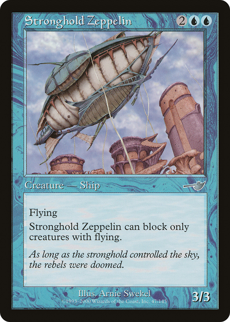Stronghold Zeppelin (NMS-047) [Nemesis] Foil MTG Single Wizards of the Coast