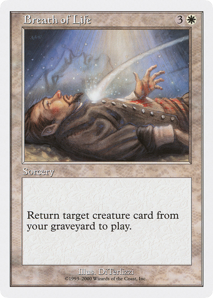 Breath of Life (S00-003) [Misc] Starter 2000 MTG Single Wizards of the Coast