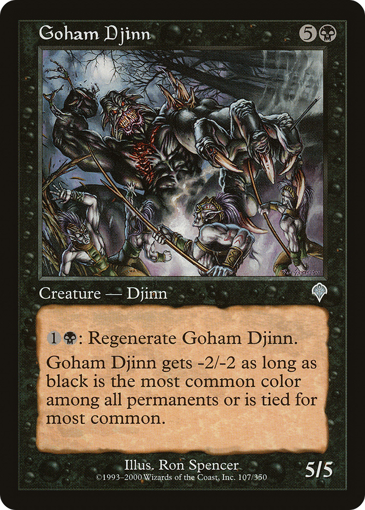 Goham Djinn (INV-107) [Invasion] MTG Single Wizards of the Coast