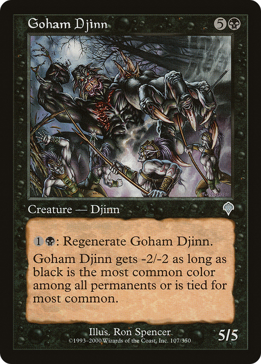Goham Djinn (INV-107) [Invasion] MTG Single Wizards of the Coast
