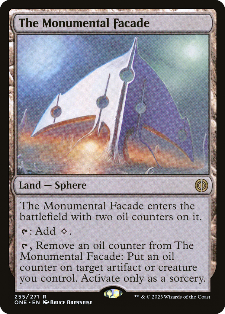 The Monumental Facade (ONE-255) [Phyrexia: All Will Be One] MTG Single Wizards of the Coast