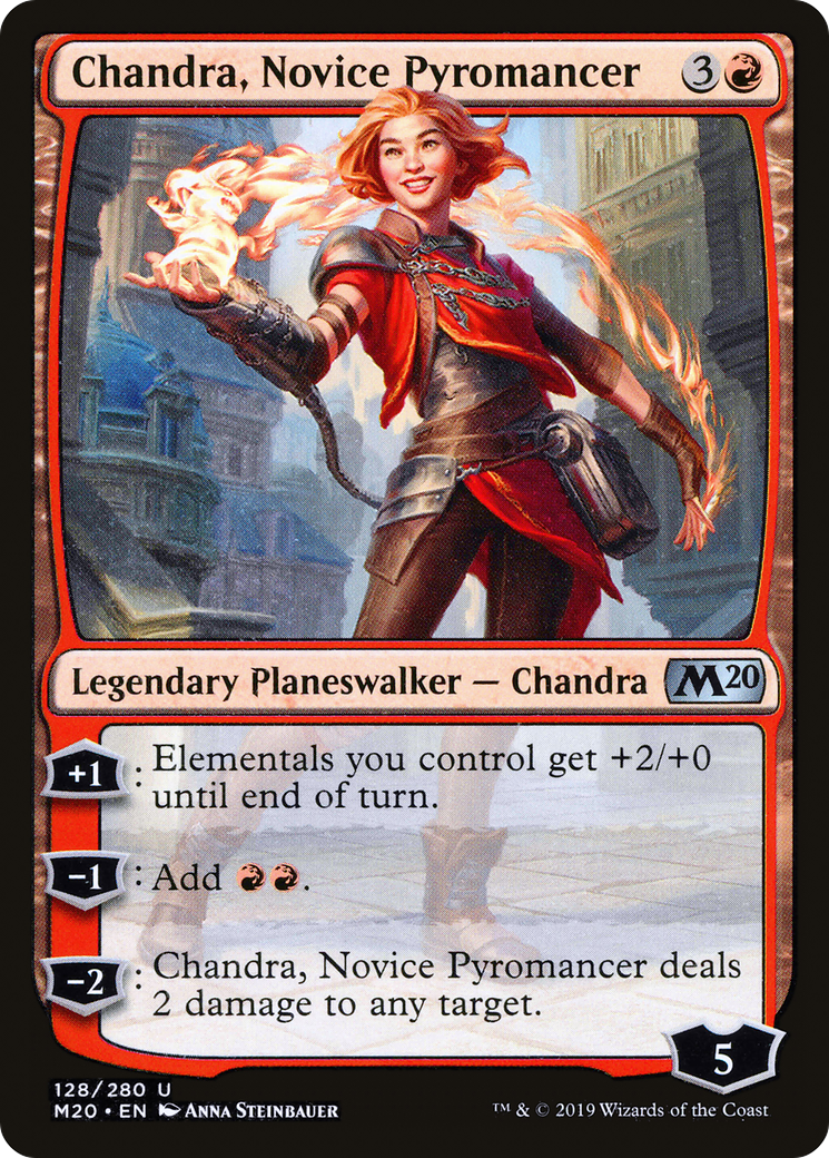 Chandra, Novice Pyromancer (M20-128) [Core Set 2020] Foil MTG Single Wizards of the Coast