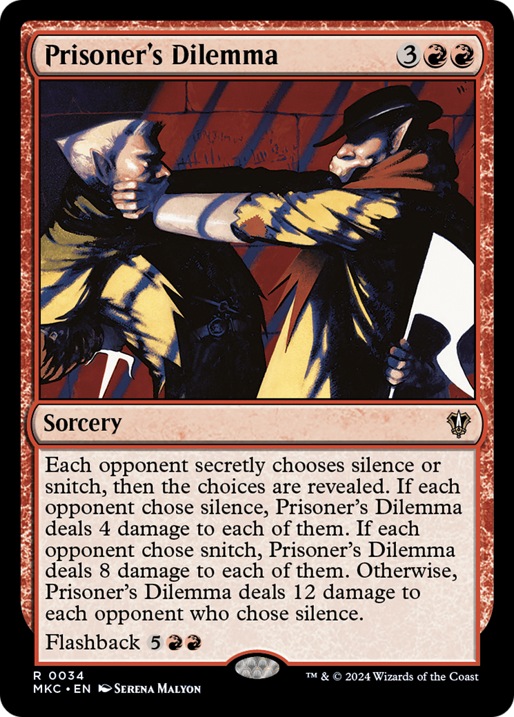 Prisoner's Dilemma (MKC-034) [Murders at Karlov Manor Commander] MTG Single Wizards of the Coast