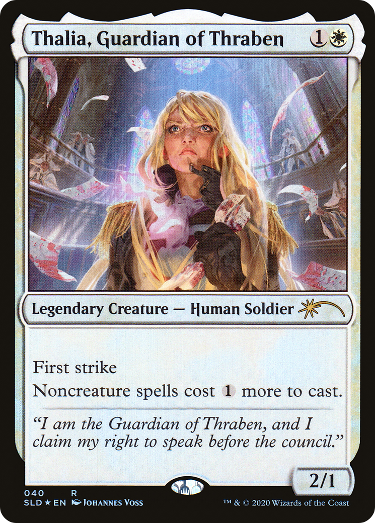 Thalia, Guardian of Thraben (SLD-040) [Secret Lair] Drop Foil MTG Single Wizards of the Coast