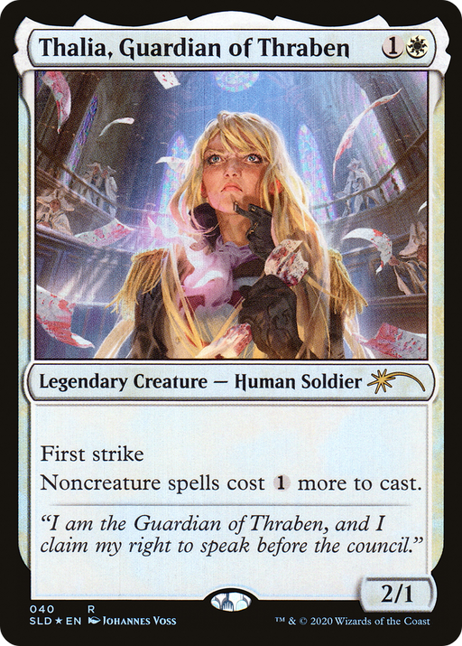 Thalia, Guardian of Thraben (SLD-040) [Secret Lair] Drop Foil MTG Single Wizards of the Coast