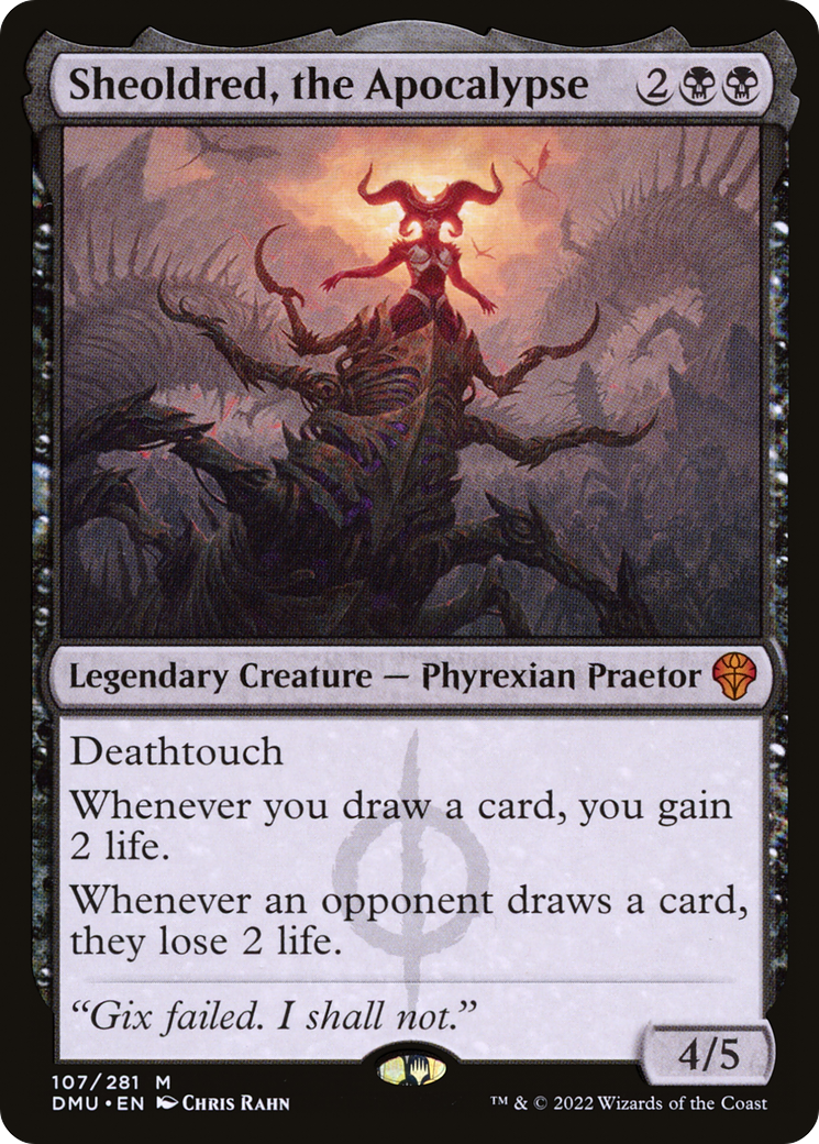 Sheoldred, the Apocalypse (DMU-107) [Dominaria United] Foil MTG Single Wizards of the Coast