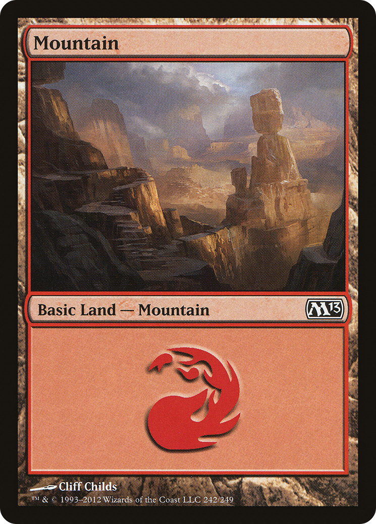 Mountain (M13-242) [Magic 2013] MTG Single Wizards of the Coast