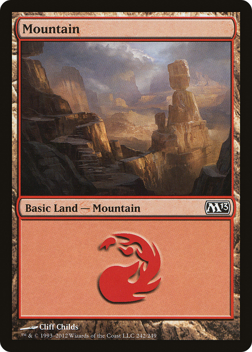 Mountain (M13-242) [Magic 2013] Foil MTG Single Wizards of the Coast