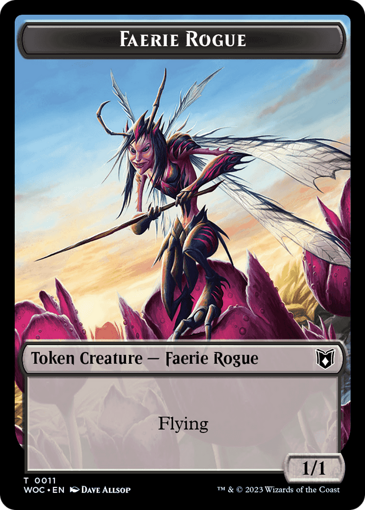 Faerie Rogue (TWOC-011) [Tokens] Wilds of Eldraine Commander Tokens Foil MTG Single Wizards of the Coast