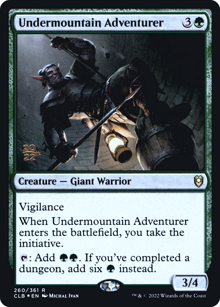 Undermountain Adventurer (PRE-260S) [Battle for Baldur's Gate Promos] Foil MTG Single Wizards of the Coast