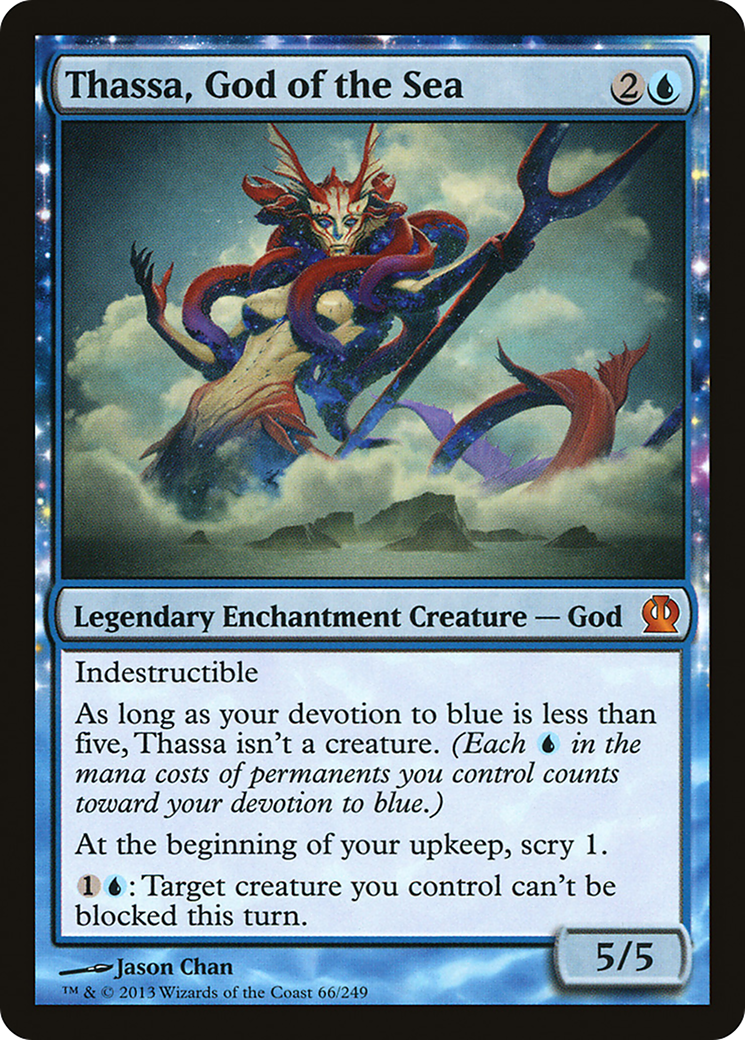 Thassa, God of the Sea (THS-066) [Theros] Foil MTG Single Wizards of the Coast