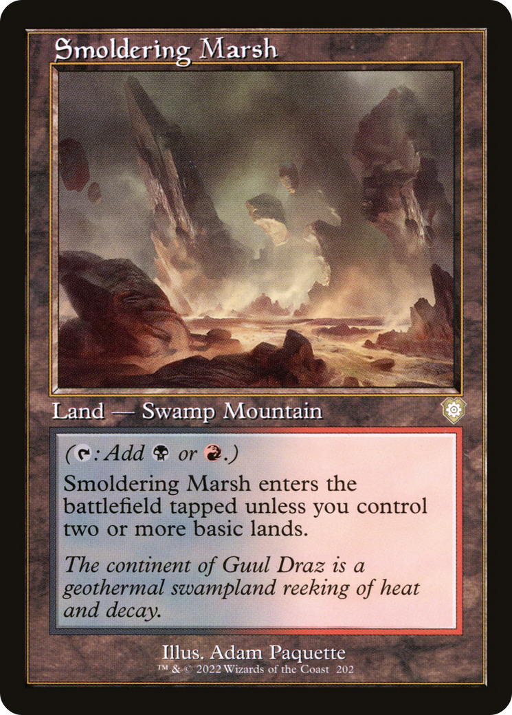 Smoldering Marsh (BRC-202) [The Brothers' War Commander] MTG Single Wizards of the Coast