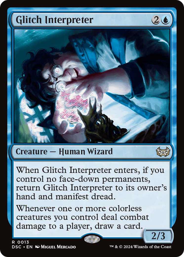 Glitch Interpreter (DSC-013) [Duskmourn: House of Horror Commander] MTG Single Wizards of the Coast