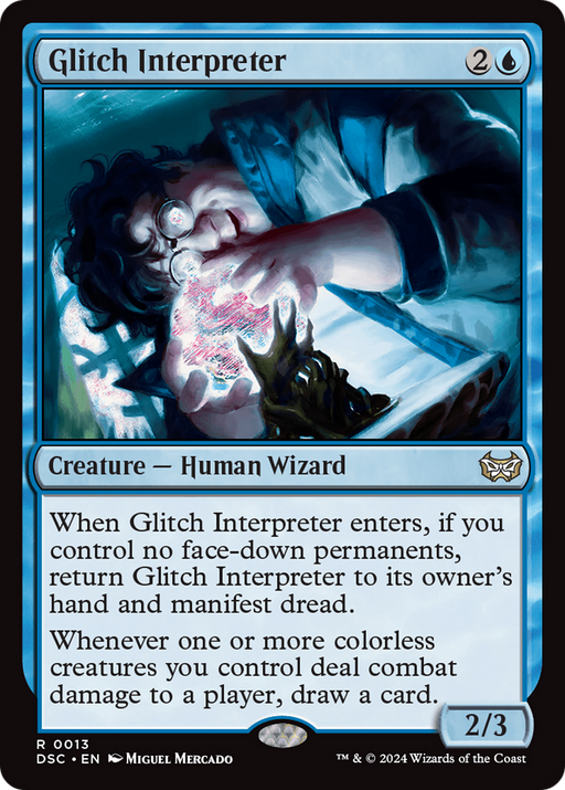 Glitch Interpreter (DSC-013) [Duskmourn: House of Horror Commander] MTG Single Wizards of the Coast