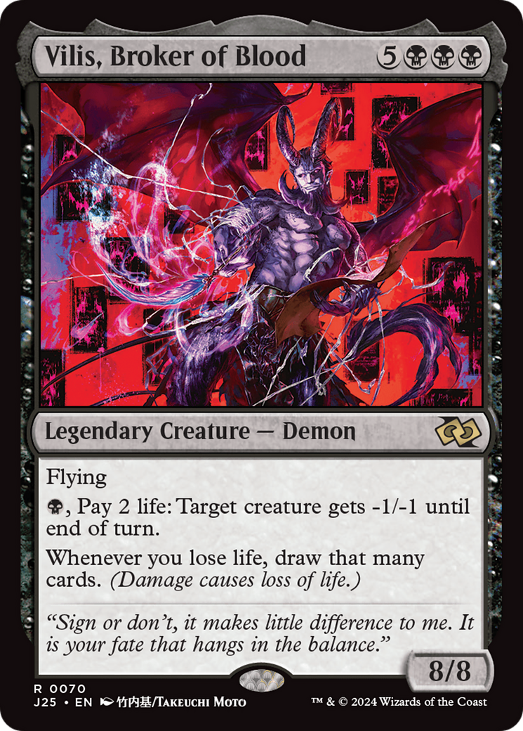 Vilis, Broker of Blood (Anime) (J25-070) [Foundations Jumpstart] MTG Single Wizards of the Coast