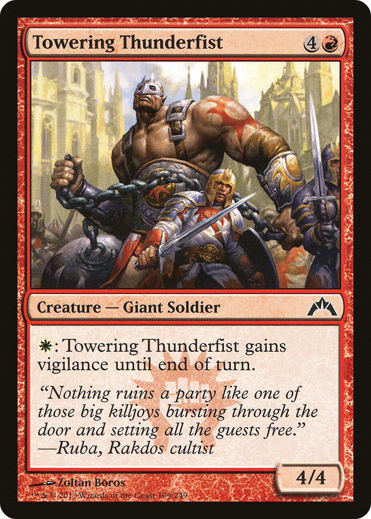 Towering Thunderfist (GTC-109) [Gatecrash] MTG Single Wizards of the Coast