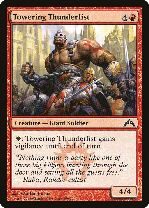 Towering Thunderfist (GTC-109) [Gatecrash] MTG Single Wizards of the Coast