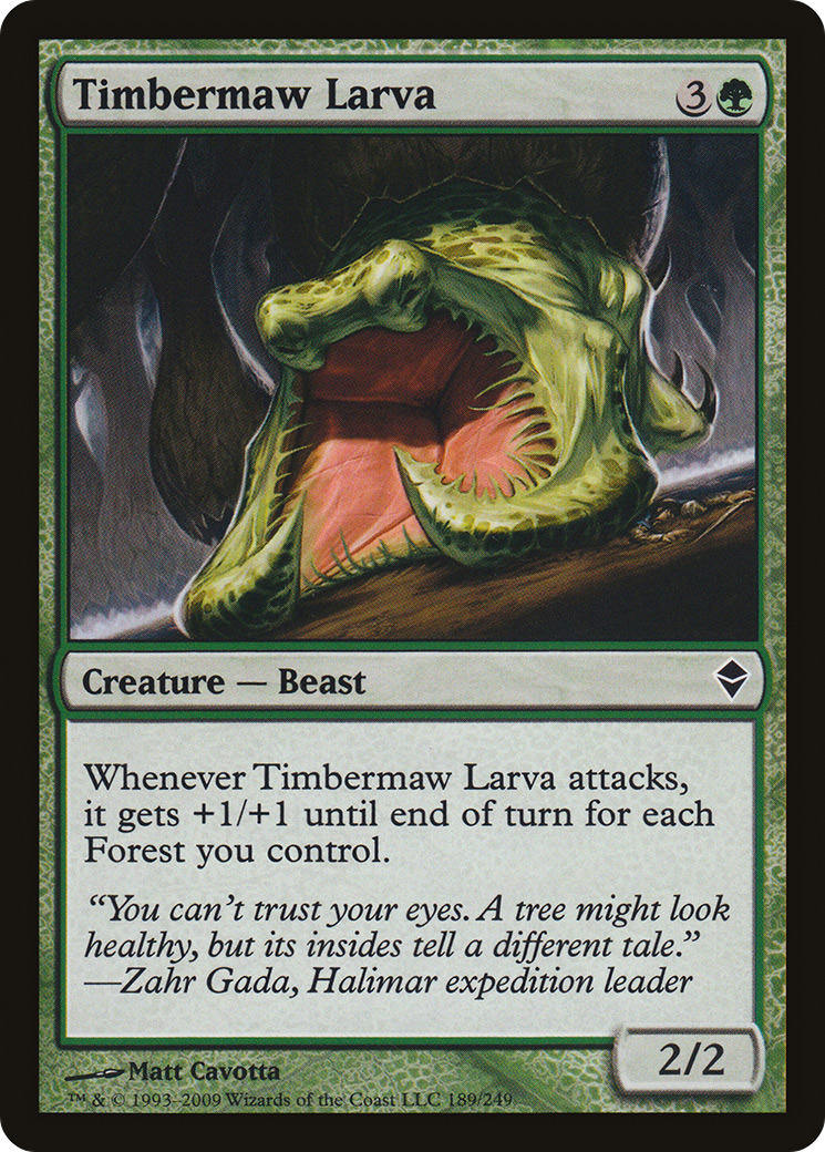 Timbermaw Larva (ZEN-189) [Zendikar] MTG Single Wizards of the Coast