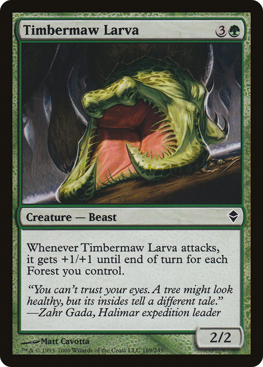 Timbermaw Larva (ZEN-189) [Zendikar] MTG Single Wizards of the Coast