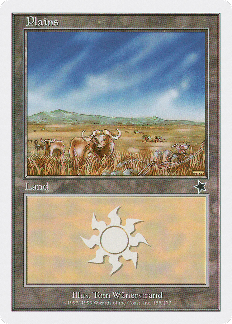 Plains (155) (S99-155) [Misc] Starter 1999 MTG Single Wizards of the Coast