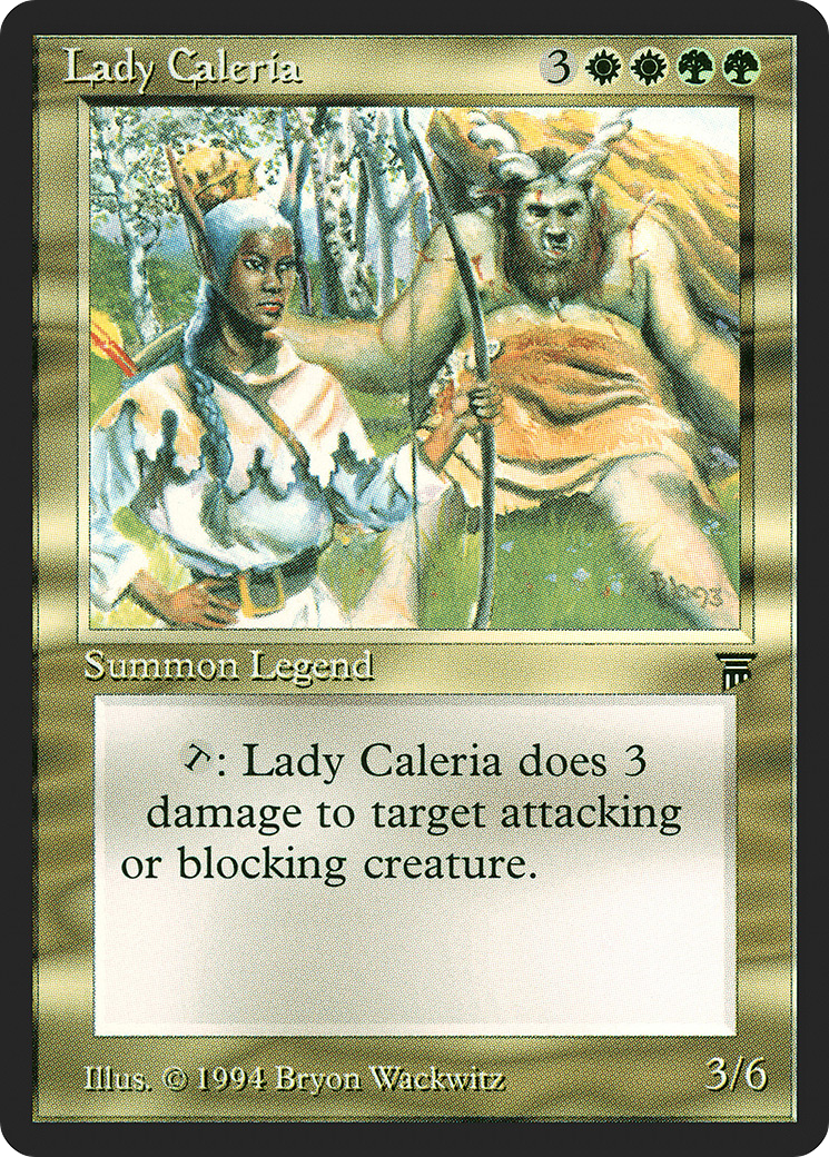Lady Caleria (LEG-239) [Oldschool] Legends MTG Single Wizards of the Coast