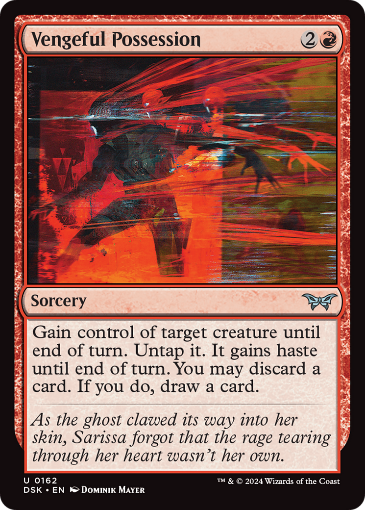 Vengeful Possession (DSK-162) [Duskmourn: House of Horror] MTG Single Wizards of the Coast