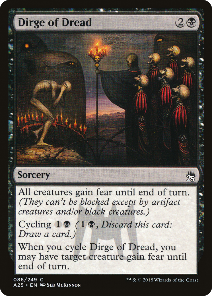 Dirge of Dread (A25-086) [Masters 25] MTG Single Wizards of the Coast