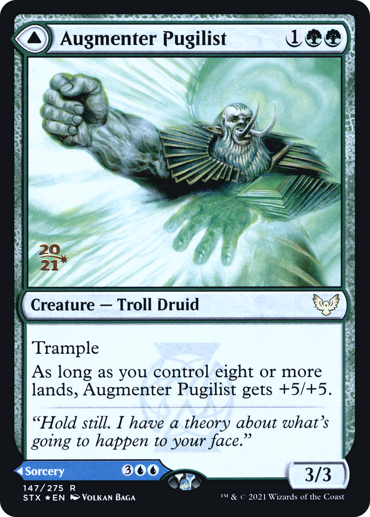 Augmenter Pugilist (PRE-147) [Strixhaven: School of Mages Promos] Foil MTG Single Wizards of the Coast