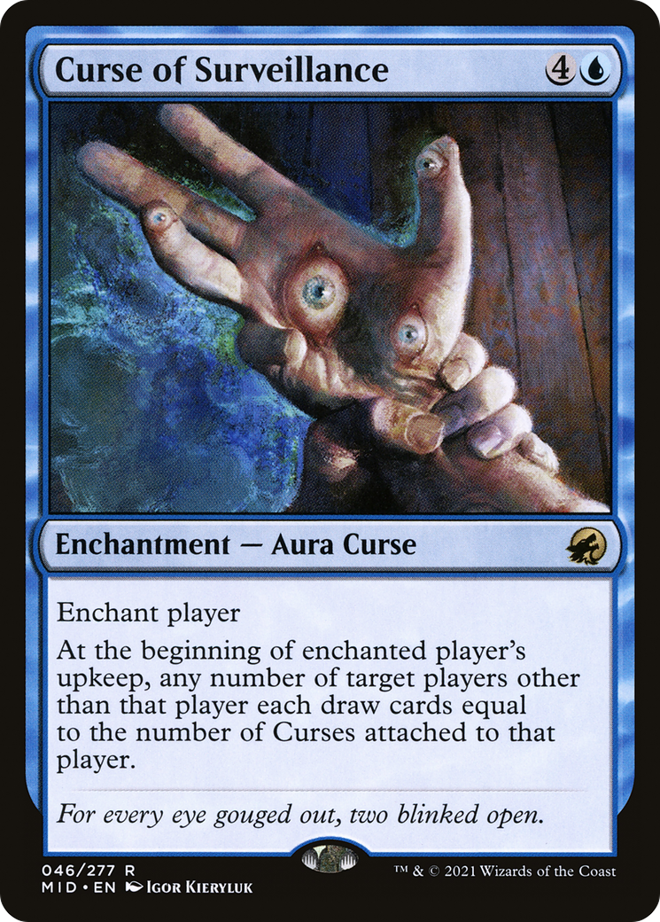 Curse of Surveillance (MID-046) [Innistrad: Midnight Hunt] MTG Single Wizards of the Coast