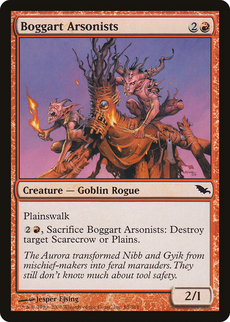 Boggart Arsonists (SHM-085) [Shadowmoor] Foil MTG Single Wizards of the Coast