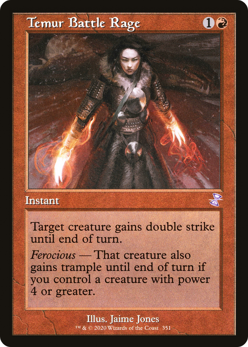 Temur Battle Rage (TSR-351) [Time Spiral Remastered] MTG Single Wizards of the Coast