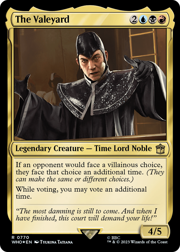 The Valeyard (WHO-770) [Doctor Who] Foil MTG Single Wizards of the Coast