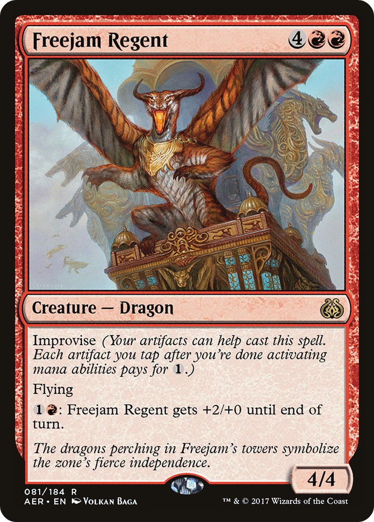 Freejam Regent (AER-081) [Aether Revolt] Foil MTG Single Wizards of the Coast