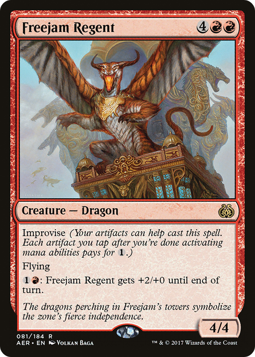Freejam Regent (AER-081) [Aether Revolt] Foil MTG Single Wizards of the Coast