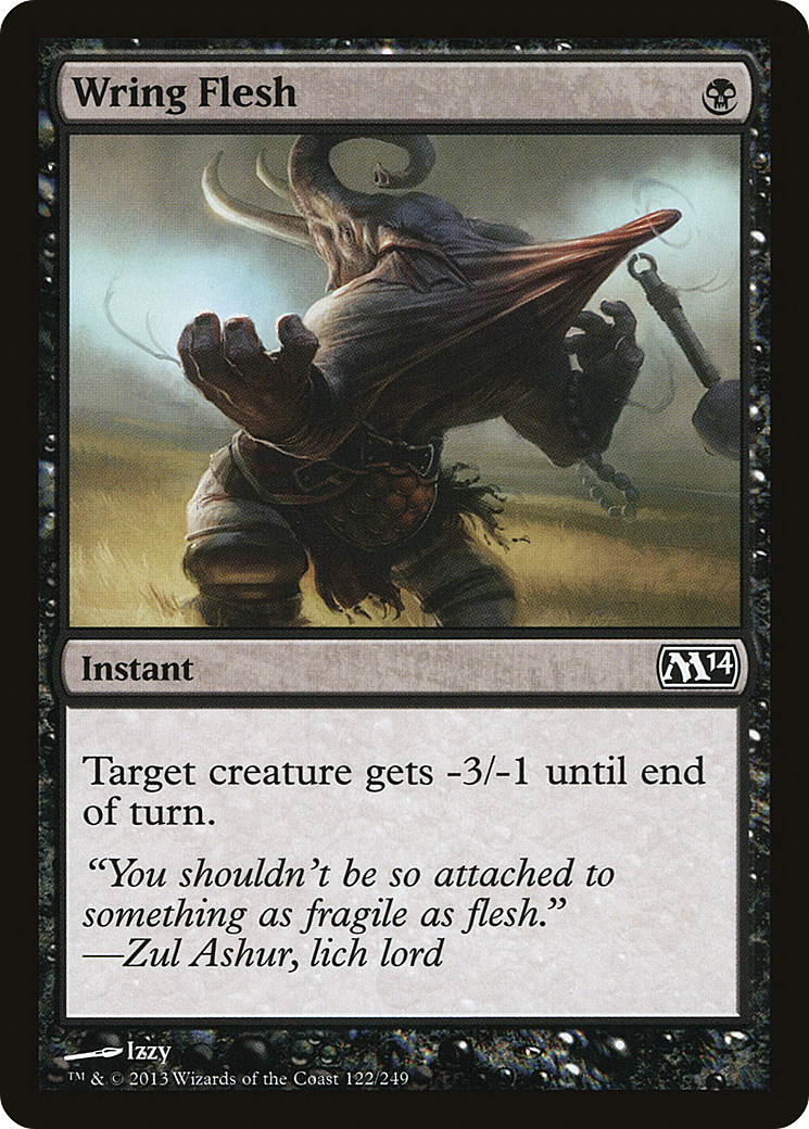 Wring Flesh (M14-122) [Magic 2014] Foil MTG Single Wizards of the Coast